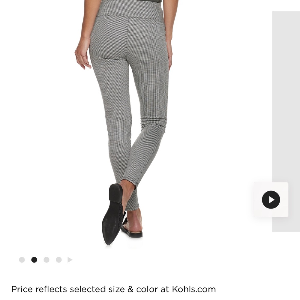 🍾 3/$20 NWOT pleated leggings Apt 9 TAN PLAID
